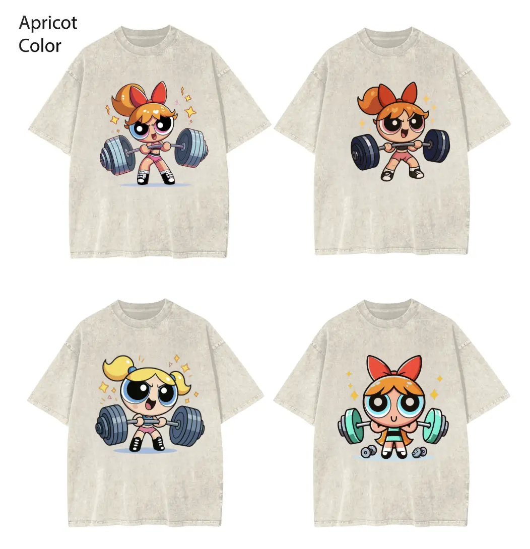 Bubleess #Powerpuffff Girls Gym Shirt, Gym Shirt, Graphic Gym Shirt, Gym Shirt Women, For Men, Full Size