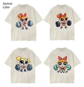 Bubleess #Powerpuffff Girls Gym Shirt, Gym Shirt, Graphic Gym Shirt, Gym Shirt Women, For Men, Full Size