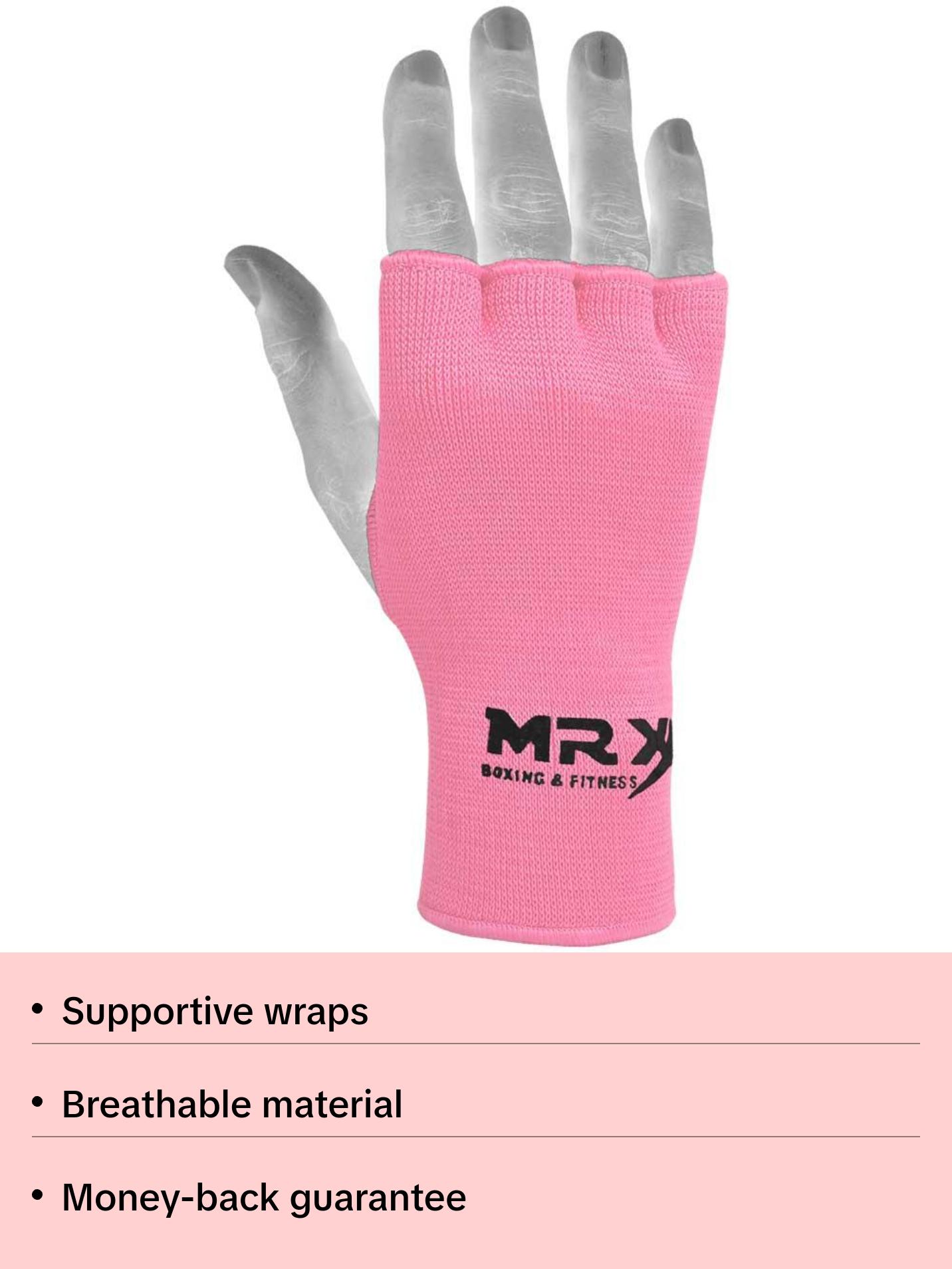 MRX Inner Gloves Muay Thai Support Wraps Pink