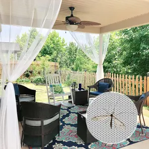 2 Panels Garden Netting Size Adjustable Porch Screen Mesh Outdoor Curtains Lightweight Mosquito Curtains for Patio Gazebo Pool Hut  Netting, White, 59 inches Wide x 108 inches Long