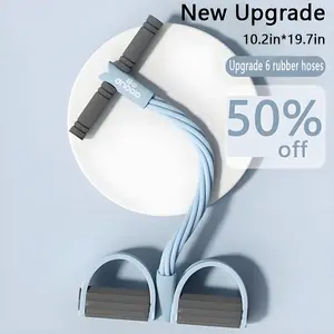 Multifunctional Resistance Bands with Pedals Elastic Exercise Ropes Home Gym Total Body Workouts Abdominal Training Sit Ups Yoga Fitness Equipment ab adjustable bench