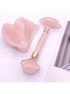 2pcs- Set Neck And Face ABS Resin Massage Roller Massage Board Surface Lifting Tool,The Resin Material Is Better For Cooling