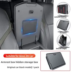Small hidden storage box interior accessory suitable for the center armrest box of Lexus GX550h