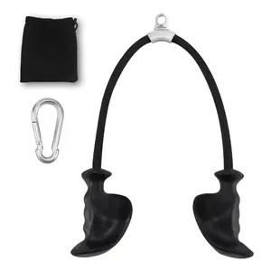 Tricep Rope Cable Attachment for Professional Gym Fitness Equipment for Push Downs Rope Exercise Machine Attachments Pulley System with Snap Rings