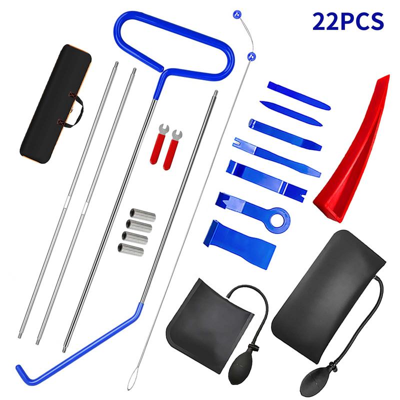 2KIT 22PCS Car Door Unlock Kit – Automotive Lockout Tool Set with Air Wedge,Auto Repair Tool Kit,Professional Car Door Unlock Kit,Emergency Entry Tools