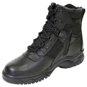 Rothco Blood Pathogen Resistant & Waterproof Tactical Boots 6 Inch Black - Footwear Work Boot, Frontline Workear Walking Shoes Closed Leather