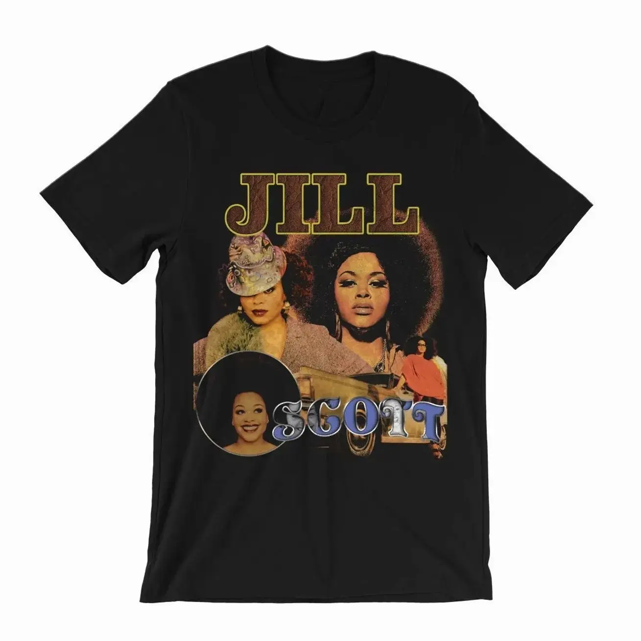 Jill Scott T-Shirt, Retro 90s Aesthetic Parody Graphic Tee, Music Fan Shirt, Comfort Colors Style, Unisex Casual, Gift for Men and Women HUF