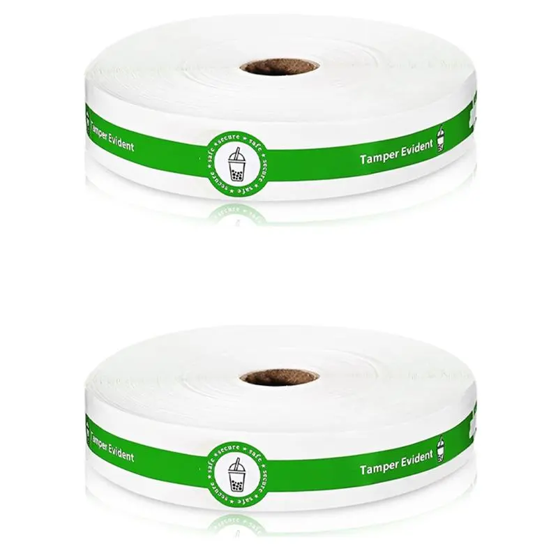 1000 Pcs Safe Secure Tamper Evident Seals Stickers for Drink Lids Food Delivery Stickers Sealed for Freshness Labels