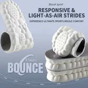 【New Arrival】Women's and men's sports insoles: sweat-wicking, odor-resistant, comfortable for long periods of standing, prevents pain, provides a "walking on clouds" feel, air cushioning, shock absorption, and soft latex sole for comfort.