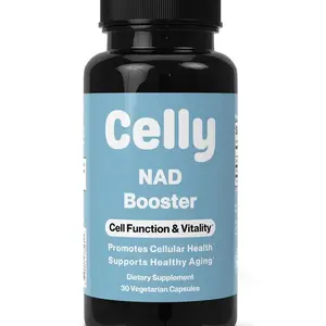 Celly NAD Booster | Longevity Supplement for Healthy Aging with NR (Nicotinamide Riboside) and Nicotinamide | Promotes Cell Function & Vitality | Non-GMO & 3rd Party Tested