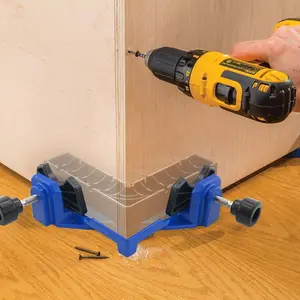 Woodworking Right Angle Clamp, Precision 90 Degree Holding Tool, Impact-Resistant Abs Material, Hardware, Ideal for Frame Making, Furniture Assembly, Mortise Tenon Connection