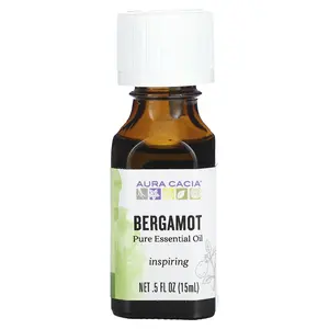 Aura Cacia Pure Essential Oil, Bergamot, 0.5 fl oz (15 ml)