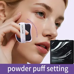 Portable Makeup Oil Blotting Sheets with Puff No Dirty Hands Long Lasting Facial Makeup Tool