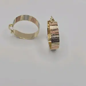HOOPS Fashion Style Three Colors Gold-Plated Zise #0 Like a Quarter - Stylish Design for Everyday Wear non tarnish gold jewelry accessories women