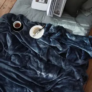 Navy blue Flannel Blanket