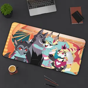 The Baddest Hellhound: Loona Helluva Boss Character Mousepad - Smooth Cloth Surface for Professional Gaming