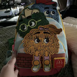 Loungefly McDonald\'s Vintage Fry Kids Triple Pocket Mini Backpack Loungefly McDonald main image 4