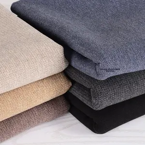 Autumn Winter Thick Tweed Woolen Starry Sky Imitation Cashmere Wool Fabric Knitted Stretch Pants Clothing Material