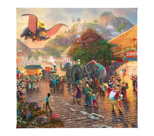 Thomas Kinkade Disney Dumbo - 14" x 14" GalleryWrap