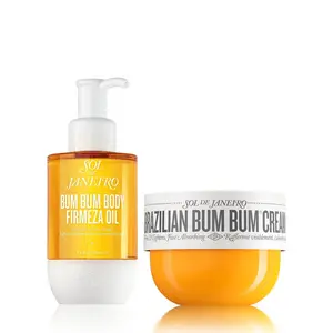 Sol de Janeiro Bum Bum Body Bundle | Depuffing & Nourishing Bum Bum Body Firmeza Oil And Visibly Tightening Brazilian Bum Bum Cream