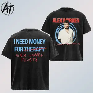 Alex Warren Cheaper Than Therapy Global Tour Graphic T-Shirt, Heavyweight Cotton Vintage Tee, Music Fan Streetwear Shirt, Retro Tour Merch Style Tee, Gift For Alex Warren Fans