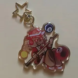Chance Milestone Epoxy Acrylic Keychain Forsaken Cute cartoon