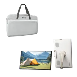 KTC 25'' 1080p MegPad A25Q5 Portable TV Touchscreen Monitor With Case, Qualcomm 8-core CPU 8GB+128GB, Android 14, Google EDLA Certification, 8MP Camera, 2*8W+2*4W Speakers, Remote Control, Built-in Battery 5000mAh+Wi-Fi 5