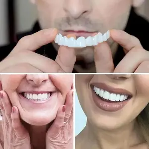 2025 Adult Adjustable Dentures Teeth Set Adjustable Snap-on Fake Teeth Portable Braces Decorate Gaps For Teeth Enhance Aesthetic