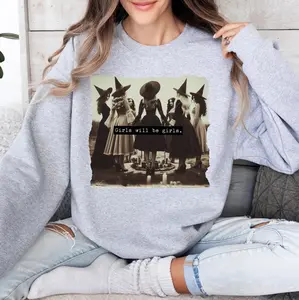 Girls Will Be Girls Funny Witches T-Shirts, Feminist Shirts