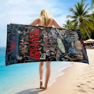 Stranger Things End Chapter Beach Towel, Soft Absorbent Towel, High-Weight Fabric, Soft Touch, Quick-Dry, Fast Drying, Durable, Easy Clean, Perfect Gift for Fans