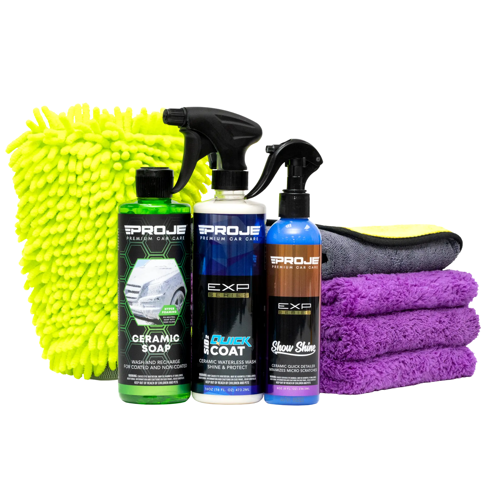 Ceramic Wash Kit - SiO2 Maintenance Bundle - Rejuvenates & Levels Imperfections on Existing Ceramic Coating - Safe on Non-Coated Carts