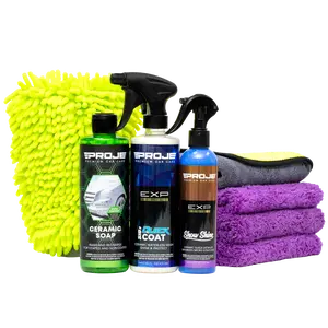 Ceramic Wash Kit - SiO2 Maintenance Bundle - Rejuvenates & Levels Imperfections on Existing Ceramic Coating - Safe on Non-Coated Carts