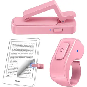 Remote Page Turner Ring for Kindle Paperwhite  Scribe Kobo,Designed for Thick Cases Clicker Page Turner Camera Remote for  iPad Android Tablets Reading Novels Comics with Storage Bag-