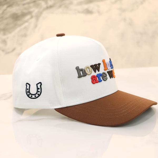 How Lucky Are We Embroidered Baseball Cap｜Vintage Trucker Hat for Men Women｜Adjustable Snapback Streetwear Hat