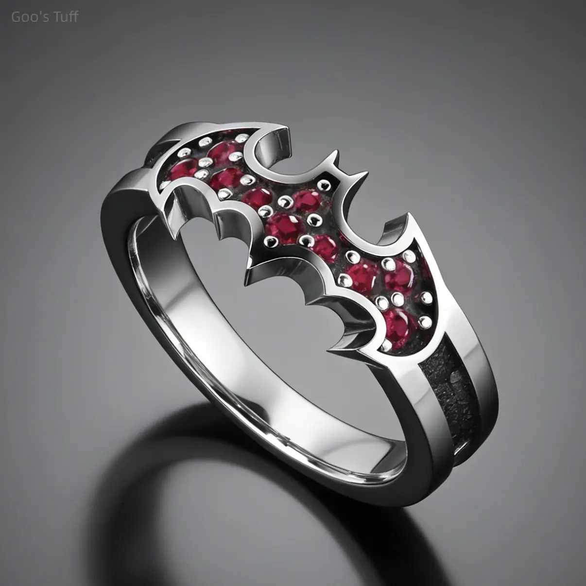 Gothic Bat-Shaped Drip Oil Enamel Ring - Viral Halloween Party Costume Cosplay Jewelry, Unique Cross-Border Fashion Accessory for Goth Daily Outfits, Rings