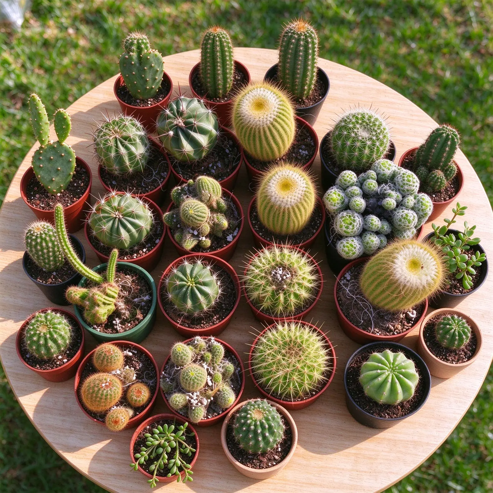 Live Cactus Plant in Pot, 4 Inch Random Assorted Succulent Cactus, Easy Care Drought Tolerant Indoor Outdoor Desk Plant for Home Garden Decor