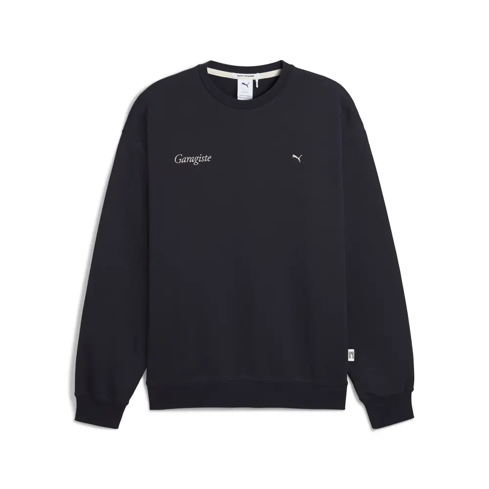 PUMA Mens Made With Quality Graphic Crew Neck Sweatshirt Casual - Blue