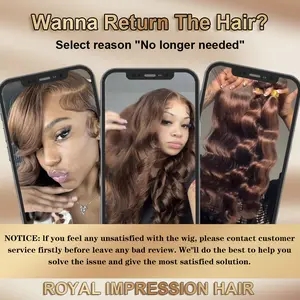 If You Have Any Problems Or Feel Any Unsatisfied With The Hair, Please Contact Customer Service Firstly - NOT FOR SALE