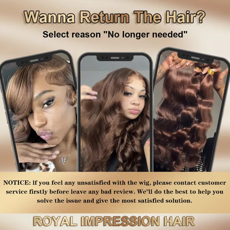 Female Classic Real Hair Extensions - Human Hair Wig Extension Piece, Contact Customer Service First for Product Issues or Dissatisfaction, NOT FOR SALE