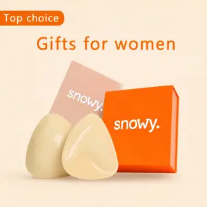 Snowy Women’s Push Up Sticky Bra Inserts, Double-Sided Adhesive Silicone Padded Inserts for Bikini, Swimsuit, Sports Bra, Strapless and Backless Outfits Womenswear