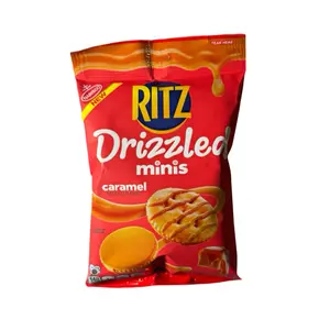 Mini Ritz Caramel Ritz Drizzled Mini Fudge & Carmel Cookies with Rich Chocolate Drizzle ...