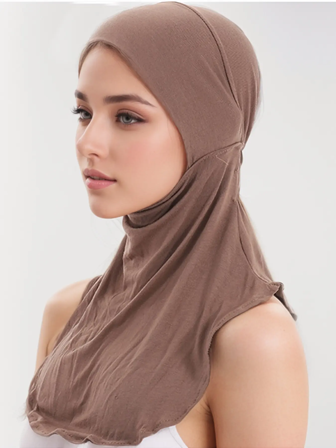 Women's Simple Style Headscarf Hat, Stretchable Hijab Turban, Comfortable Wrap Design, Perfect for Daily Commute & Sunday, Stylish Accessory