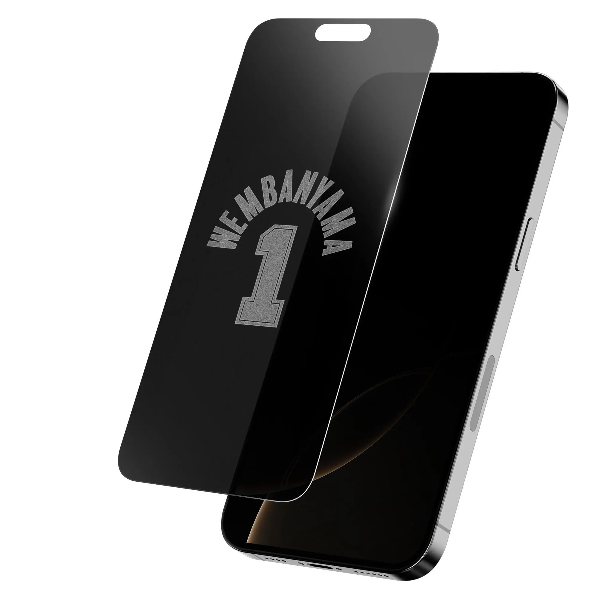 Personalized Victor Wembanyama Tempered Glass Privacy Filter Screen Protector for Smartphones, Cellphone & Handheld Devices - 0.33mm, Easy Installation, Mobile Phone Accessories, Screen Guard