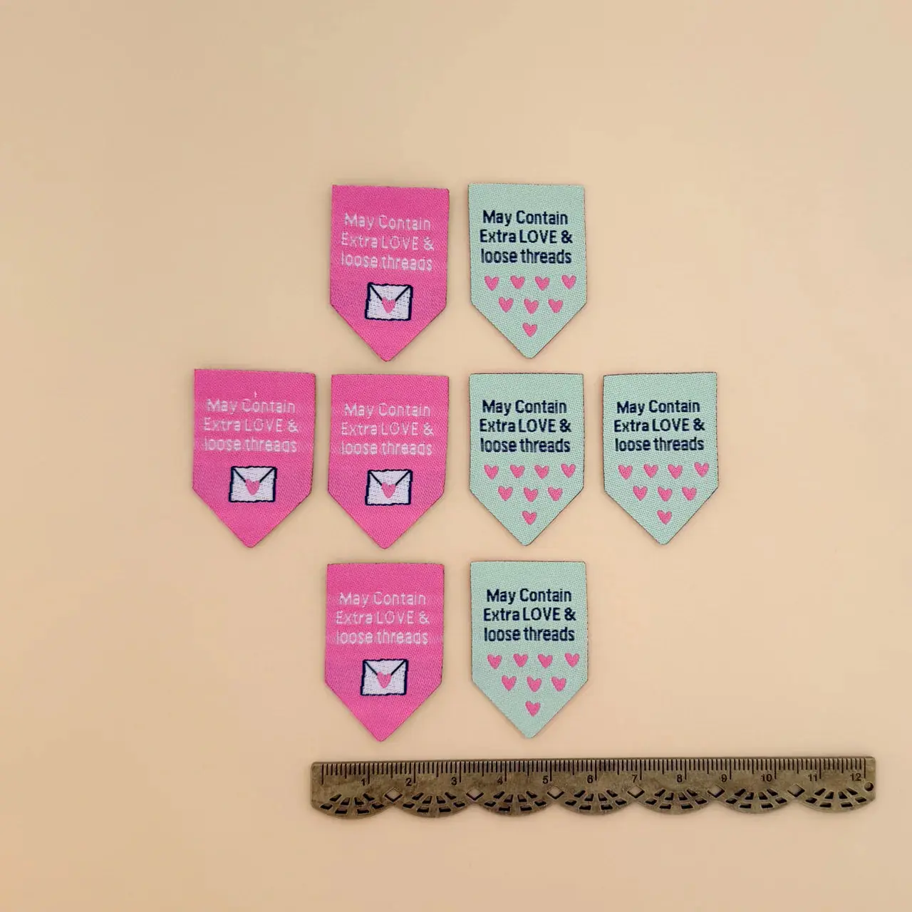 May Contain Love and Extra Threads Woven Quilt Labels Minki Kim #014