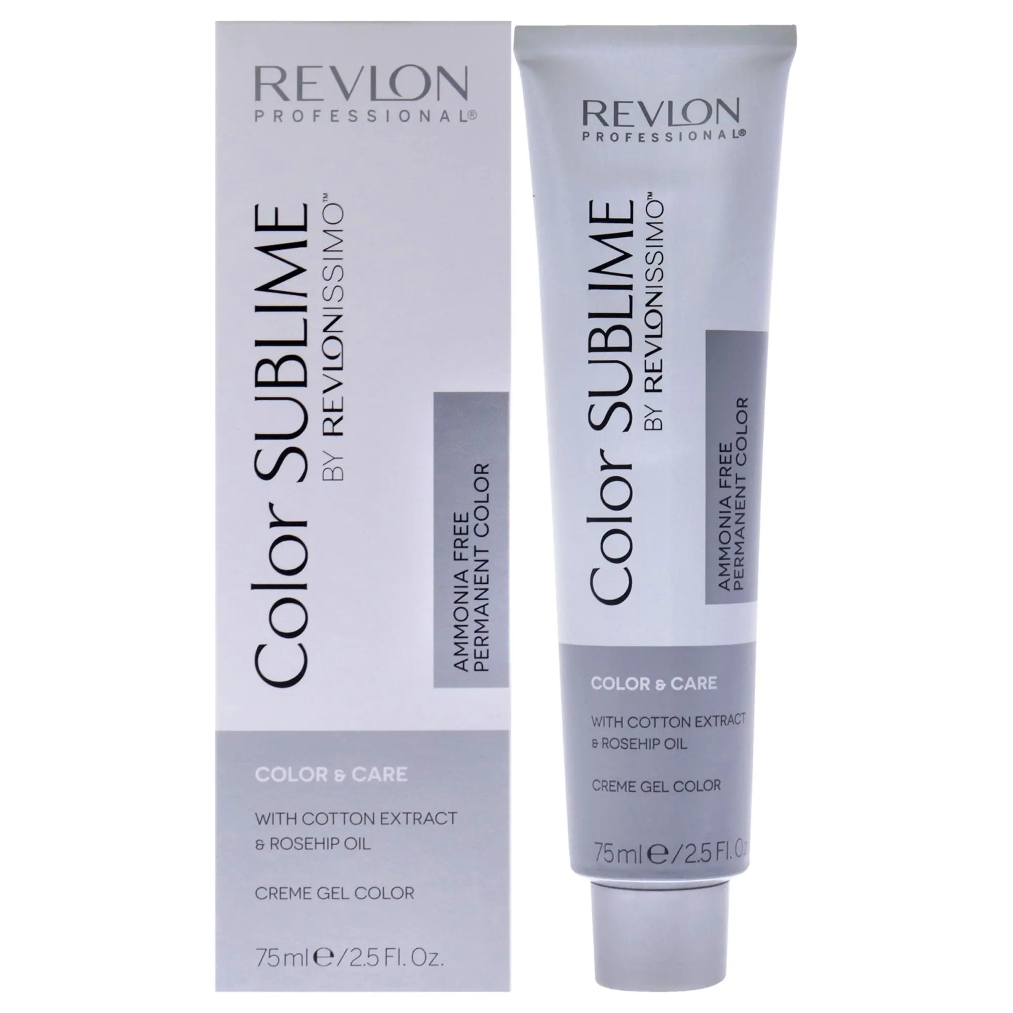 REVLON Revlonissimo Color Sublime, 8.21 Light Ash Blonde, Unisex Permanent Hair Color, 2.5 fl oz