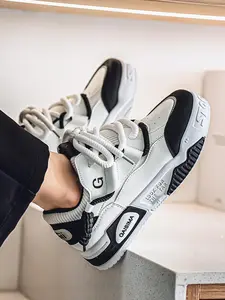 Men's Fashion Skate Shoes, Lightweight Casual Sneakers, Breathable Comfort Design, Suitable for Daily Wear & Outdoor Activities, Perfect for Running & Walking