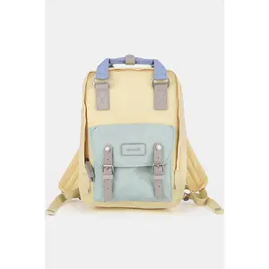 Himawari Contrast Water and Scratch-Resistant Nylon Backpack Bag