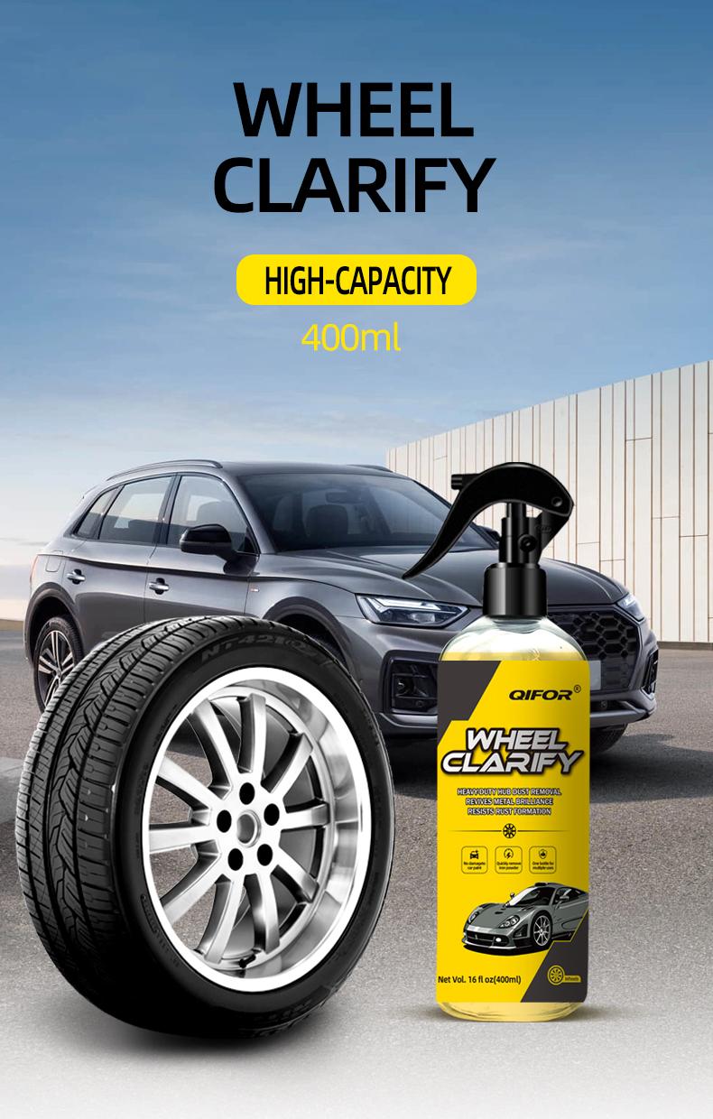 QIFOR 5-in-1 Automotive Rust Remover & Iron Spray - Professional Heavy-Duty Solution for Car Paint, Wheel Rims - Fast-Acting Converter Safe for Automotive, Marine Vehicles