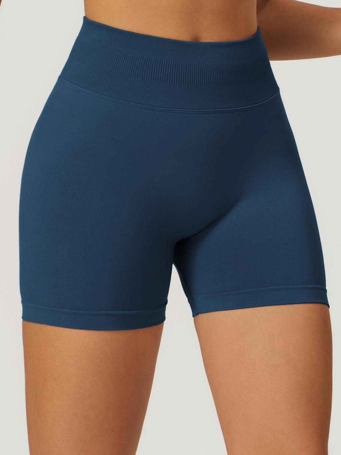 Women's Scrunch Butt Lifting Workout Shorts - High Waisted Seamless Booty Biker Shorts for Gym, Running & Squat