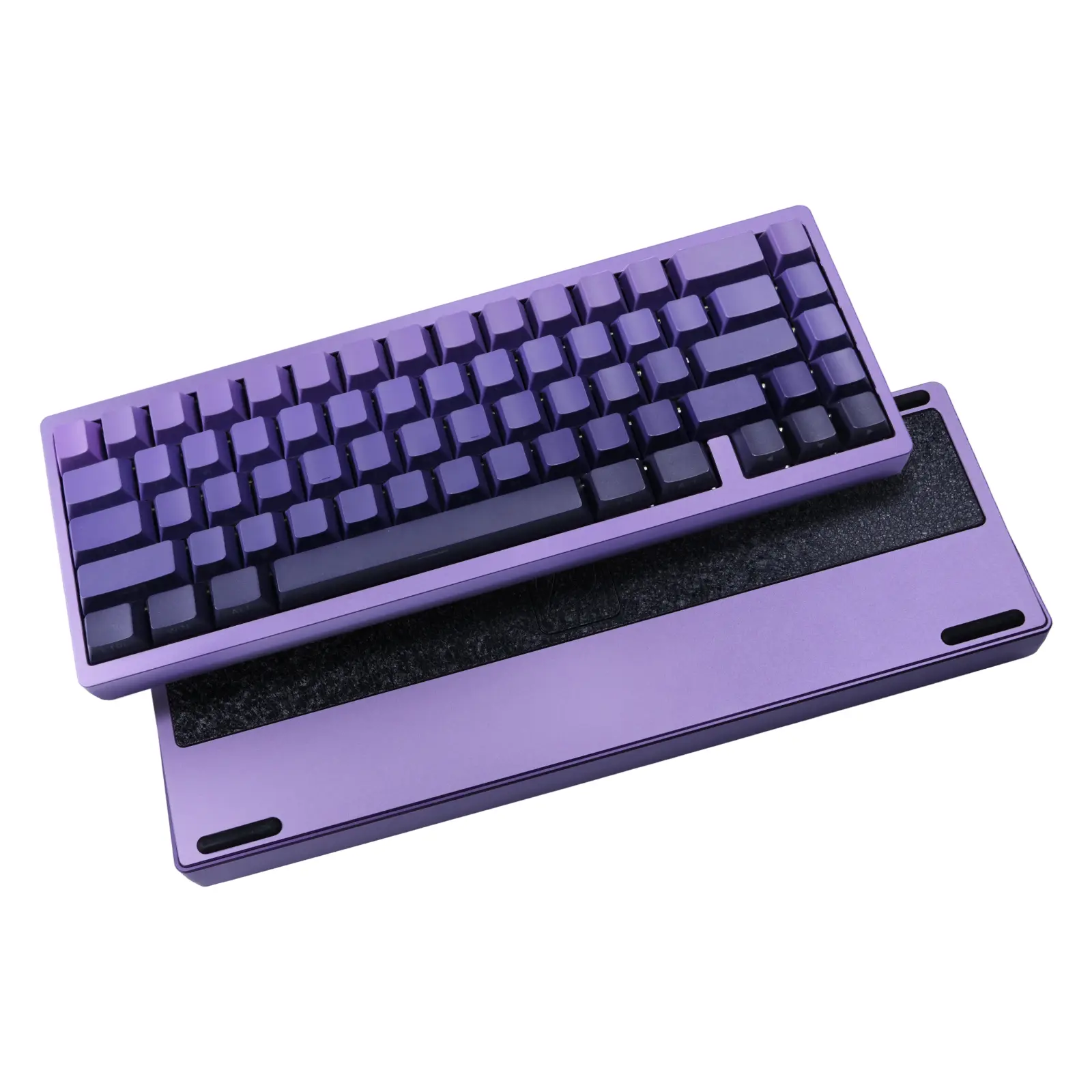 67-key Full Aluminum CNC Aluminum Block Mechanical Keyboard, Tri-mode Wireless, Gasket Structure, Full-key Hot-swappable, RGB Backlit Compact Custom Keyboard for Office & Gaming mobil ador teclado chron max